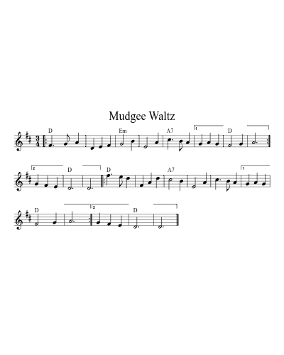 Mudgee Waltz (waltzes) preview
