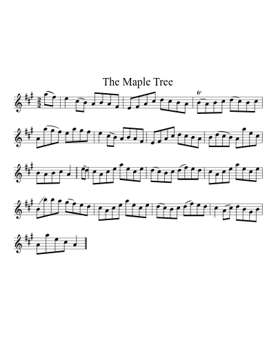 The Maple Tree sheet music preview