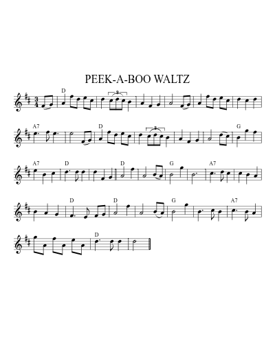 Peek-a-Boo Waltz (waltzes) preview