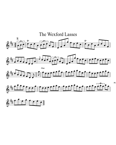 The Wexford Lasses sheet music preview