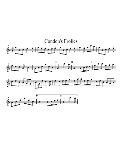 Condon's Frolics (Version 4) preview