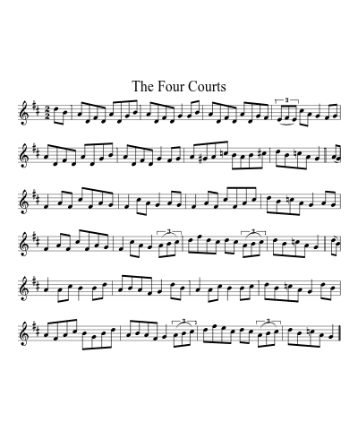 The Four Courts sheet music preview