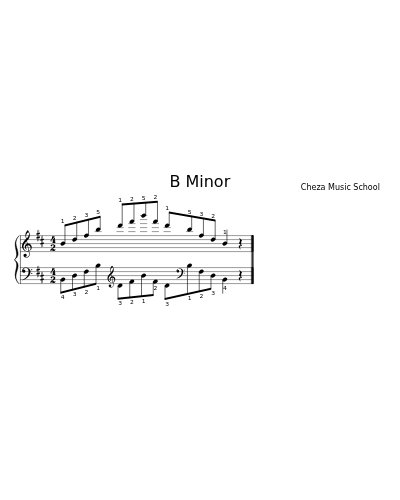 B Minor sheet music preview