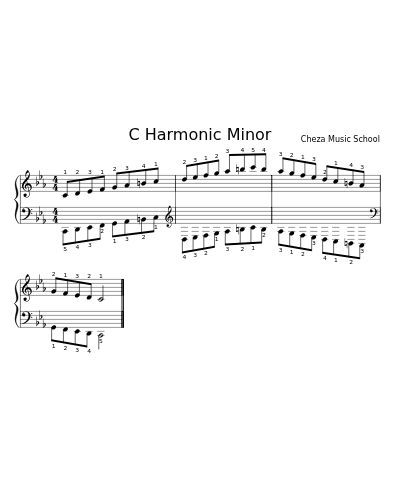 C Harmonic Minor