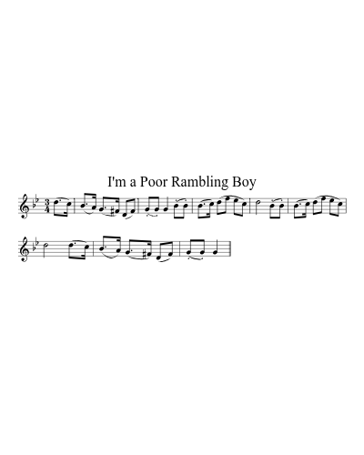 I'm a Poor Rambling Boy preview