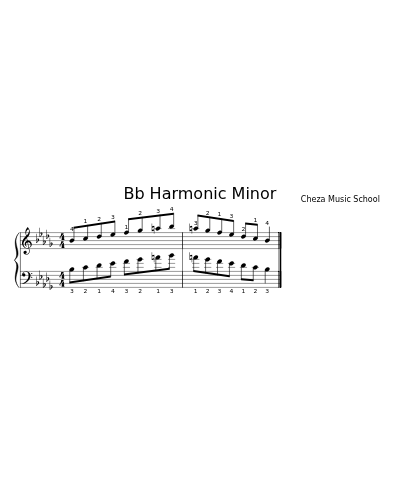 Bb Harmonic Minor (Version 2)