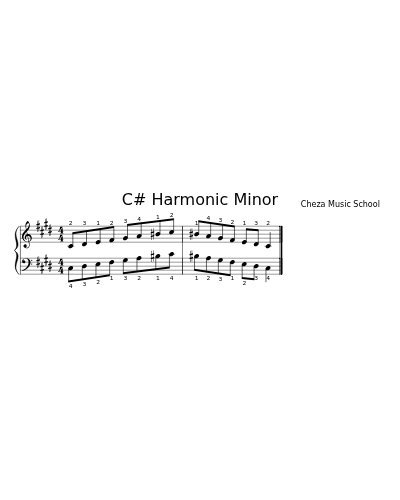 C# Harmonic Minor (Version 2)