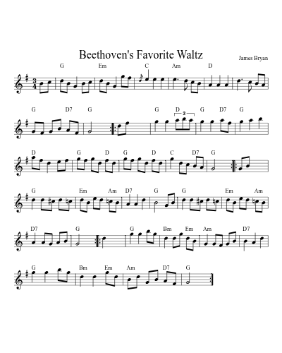 Beethoven's Favorite Waltz