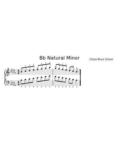 Bb Natural Minor (Version 2)