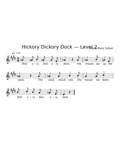 Hickory Dickory Dock — Level 2 preview