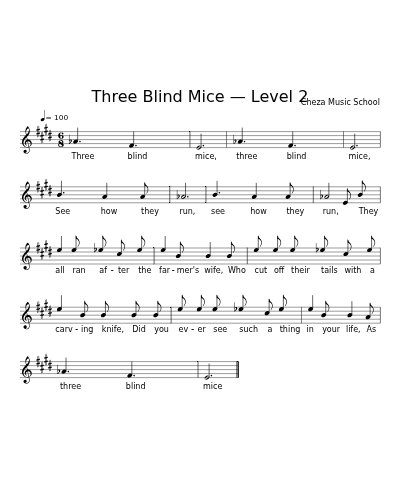 Three Blind Mice — Level 2 preview