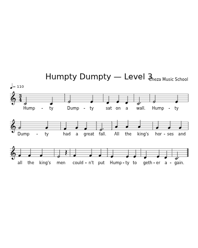 Humpty Dumpty — Level 3 preview