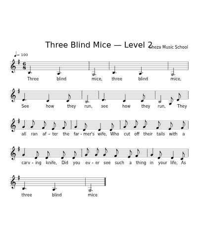 Three Blind Mice — Level 2 preview