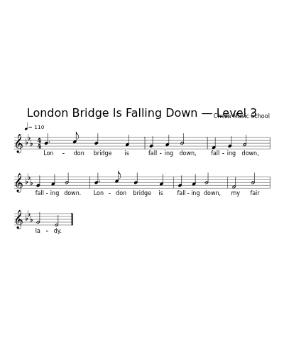 London Bridge Is Falling Down — Level 3 preview