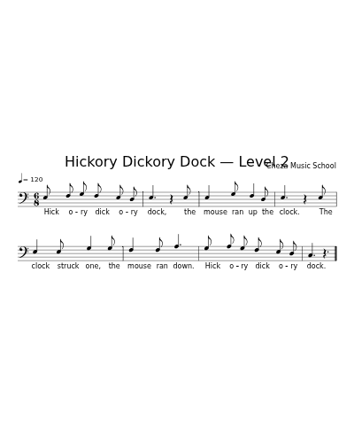 Hickory Dickory Dock — Level 2 preview