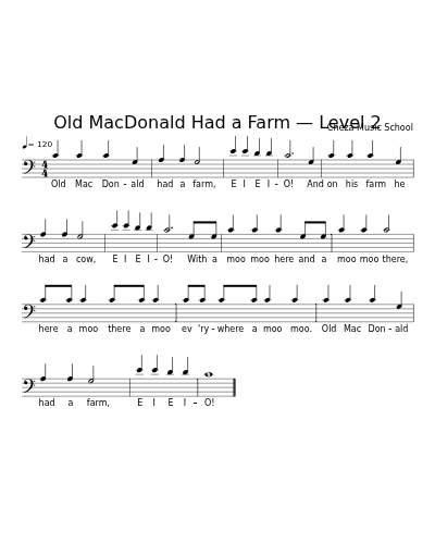 Old MacDonald Had a Farm — Level 2 preview