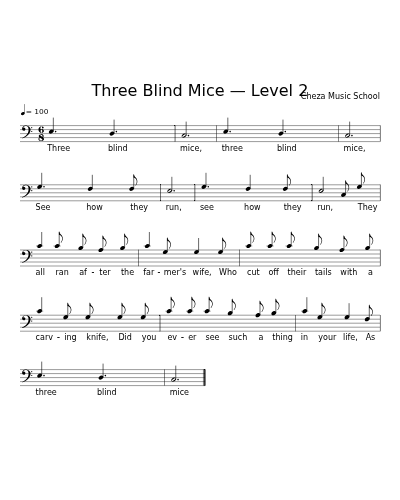 Three Blind Mice — Level 2 preview
