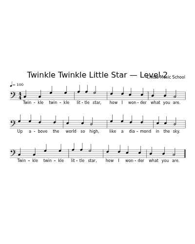 Twinkle Twinkle Little Star — Level 2 preview