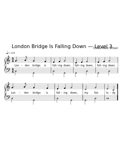 London Bridge Is Falling Down — Level 3 preview