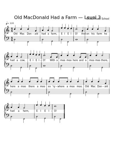 Old MacDonald Had a Farm — Level 3 preview