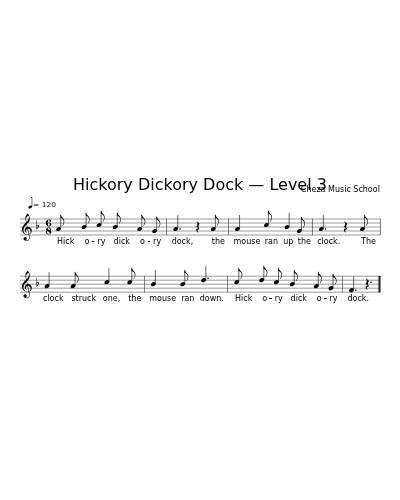 Hickory Dickory Dock — Level 3 preview