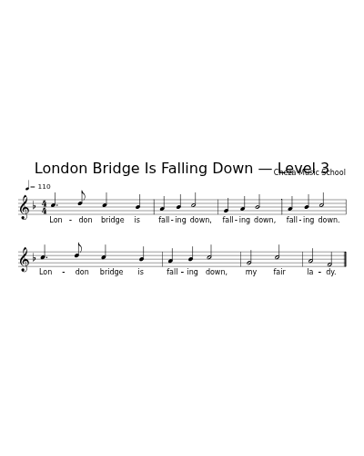 London Bridge Is Falling Down — Level 3 preview