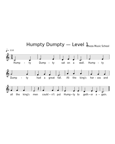 Humpty Dumpty — Level 1 preview