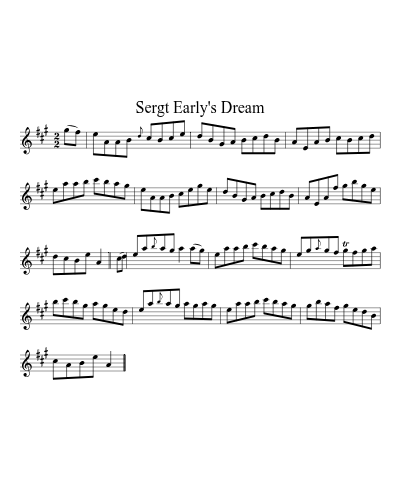 Sergt Early's Dream