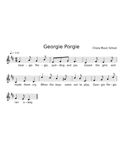 Georgie Porgie preview