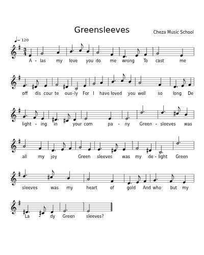 Greensleeves preview