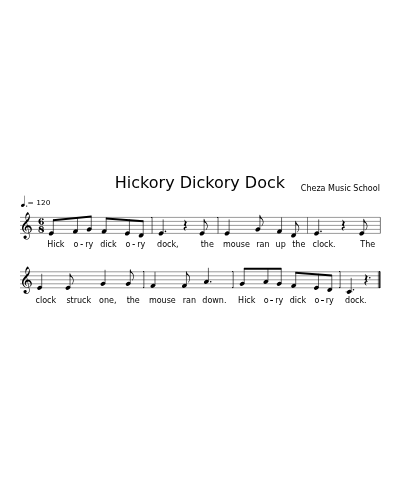 Hickory Dickory Dock preview