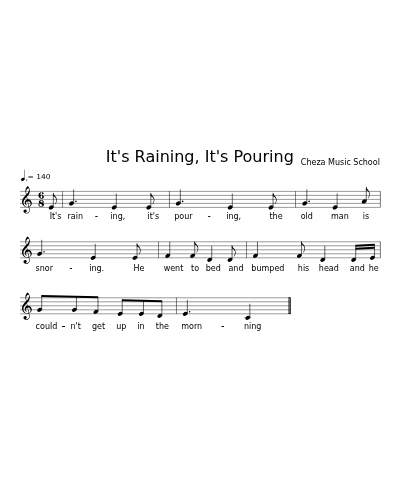 It's Raining, It's Pouring