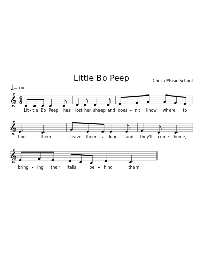 Little Bo Peep