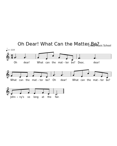 Oh Dear! What Can the Matter Be? preview