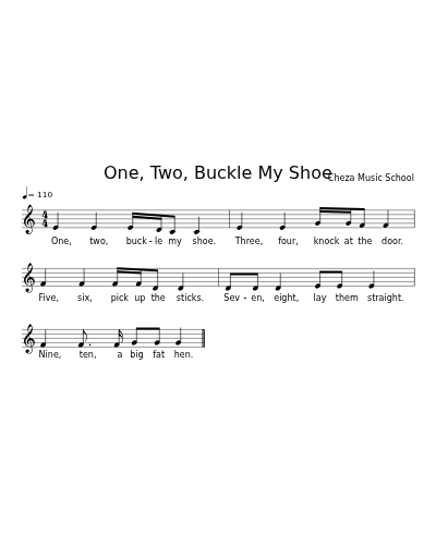 One, Two, Buckle My Shoe preview