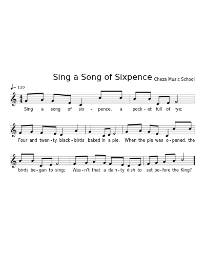 Sing a Song of Sixpence