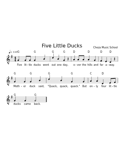 Five Little Ducks