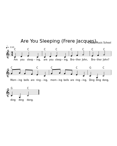 Are You Sleeping (Frere Jacques) preview