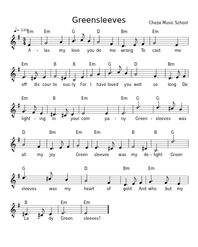 Greensleeves preview