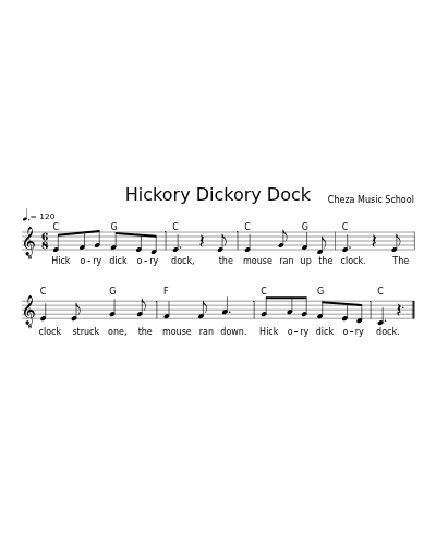 Hickory Dickory Dock preview