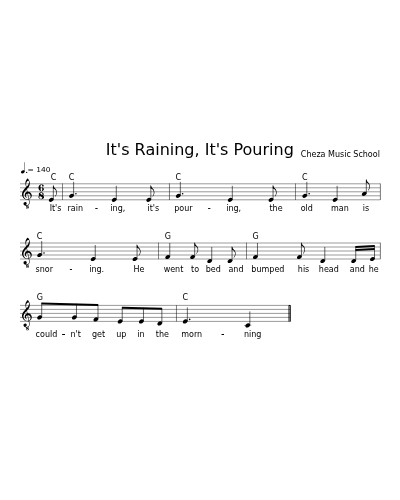 It's Raining, It's Pouring