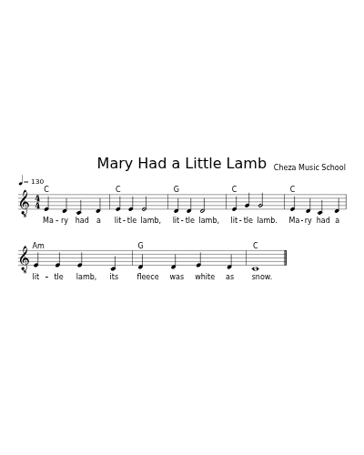 Mary Had a Little Lamb preview