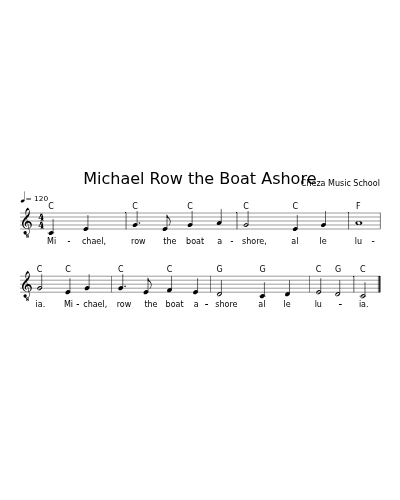 Michael Row the Boat Ashore