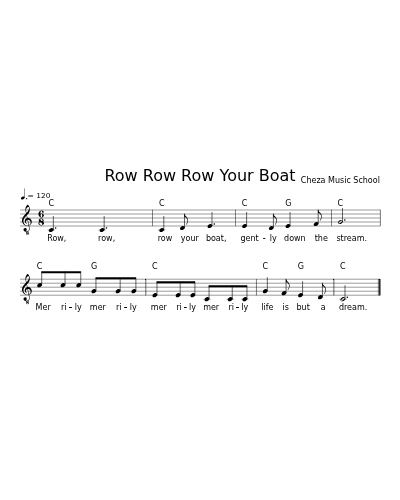 Row Row Row Your Boat preview