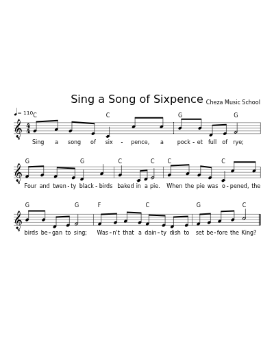 Sing a Song of Sixpence