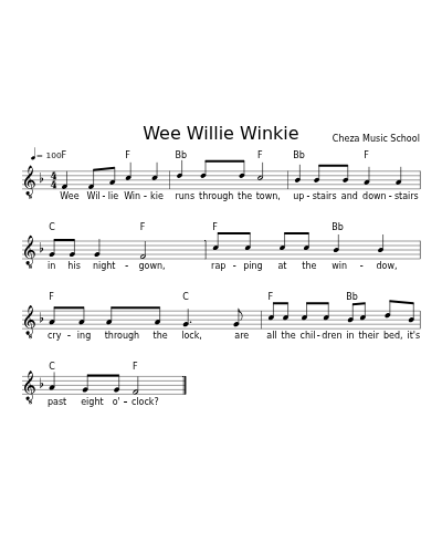 Wee Willie Winkie preview