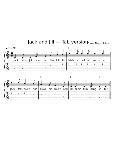 Jack and Jill — Tab version