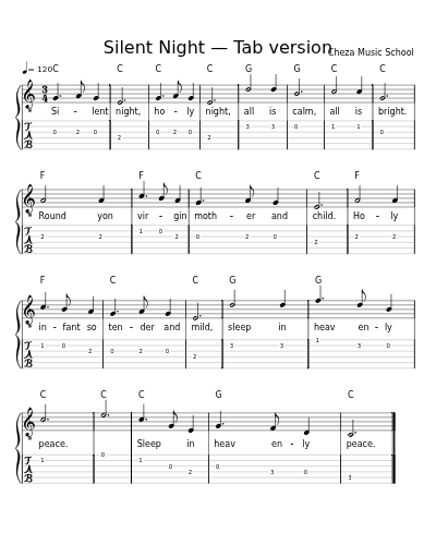 Silent Night — Tab version