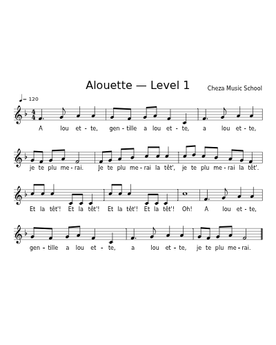 Alouette — Level 1