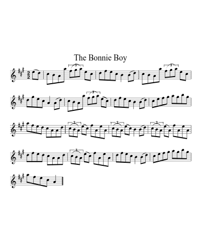 The bonnie boy (Version 2) sheet music preview
